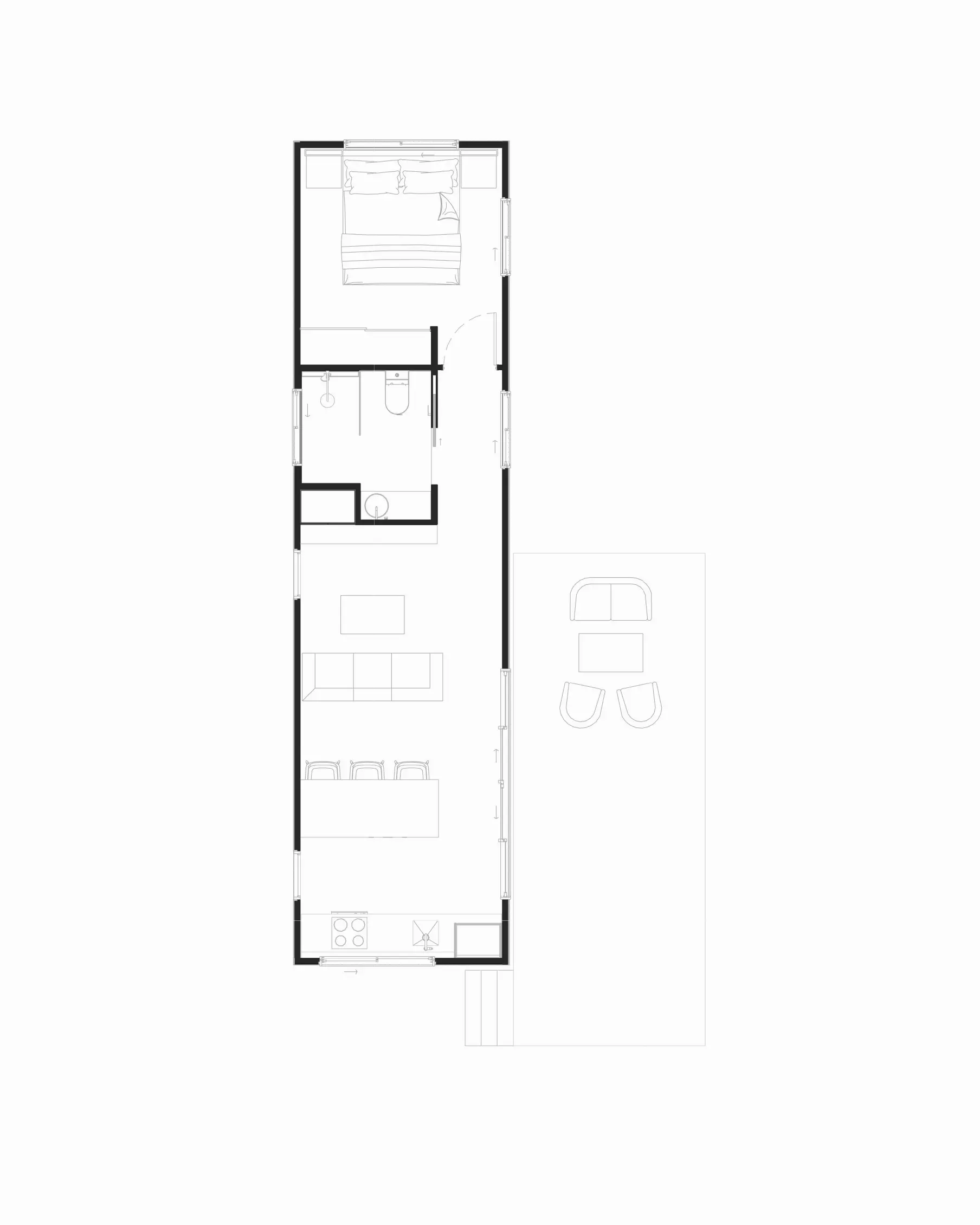 Arcopod DEVONPORT Plan 1 bed MEDIUM